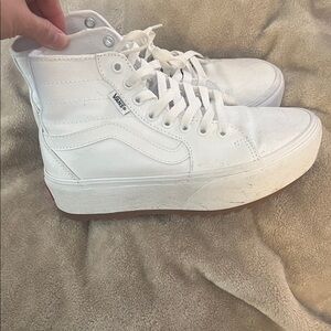 Vans Women's White High-Top Sneakers
